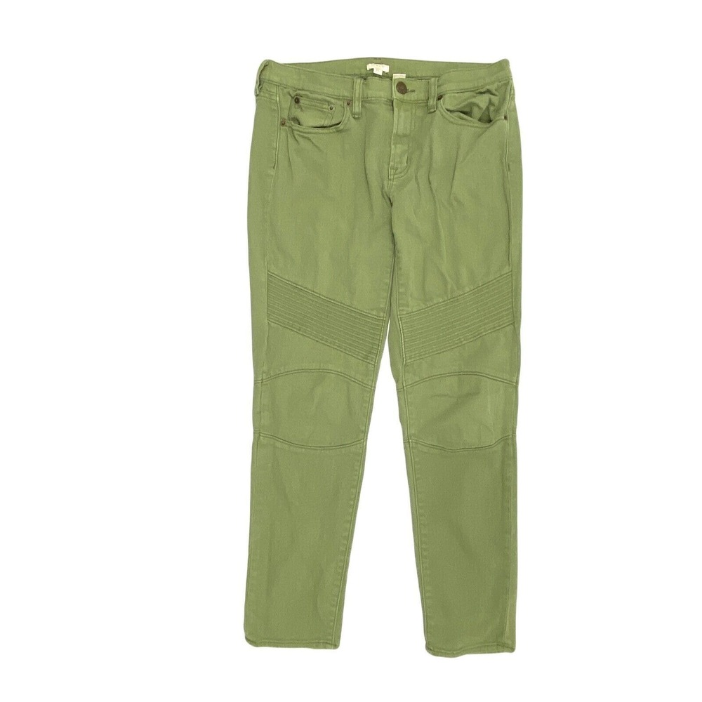 JCrew Moto‎ Skinny Women's size 27 Green Denim Jeans